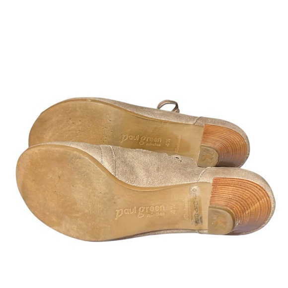 Paul Green Leather Prague Lace Up Heeled Open Toe Ankle Booties - Picture 13 of 13